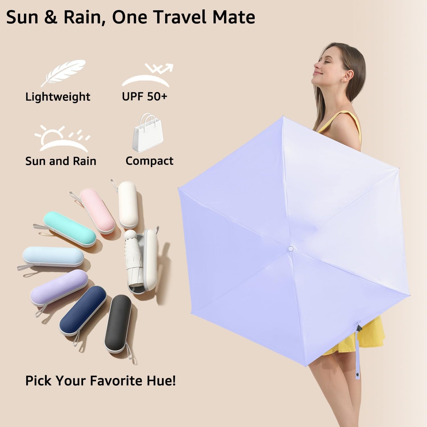Ultra-Lightweight Compact All-Weather Umbrella