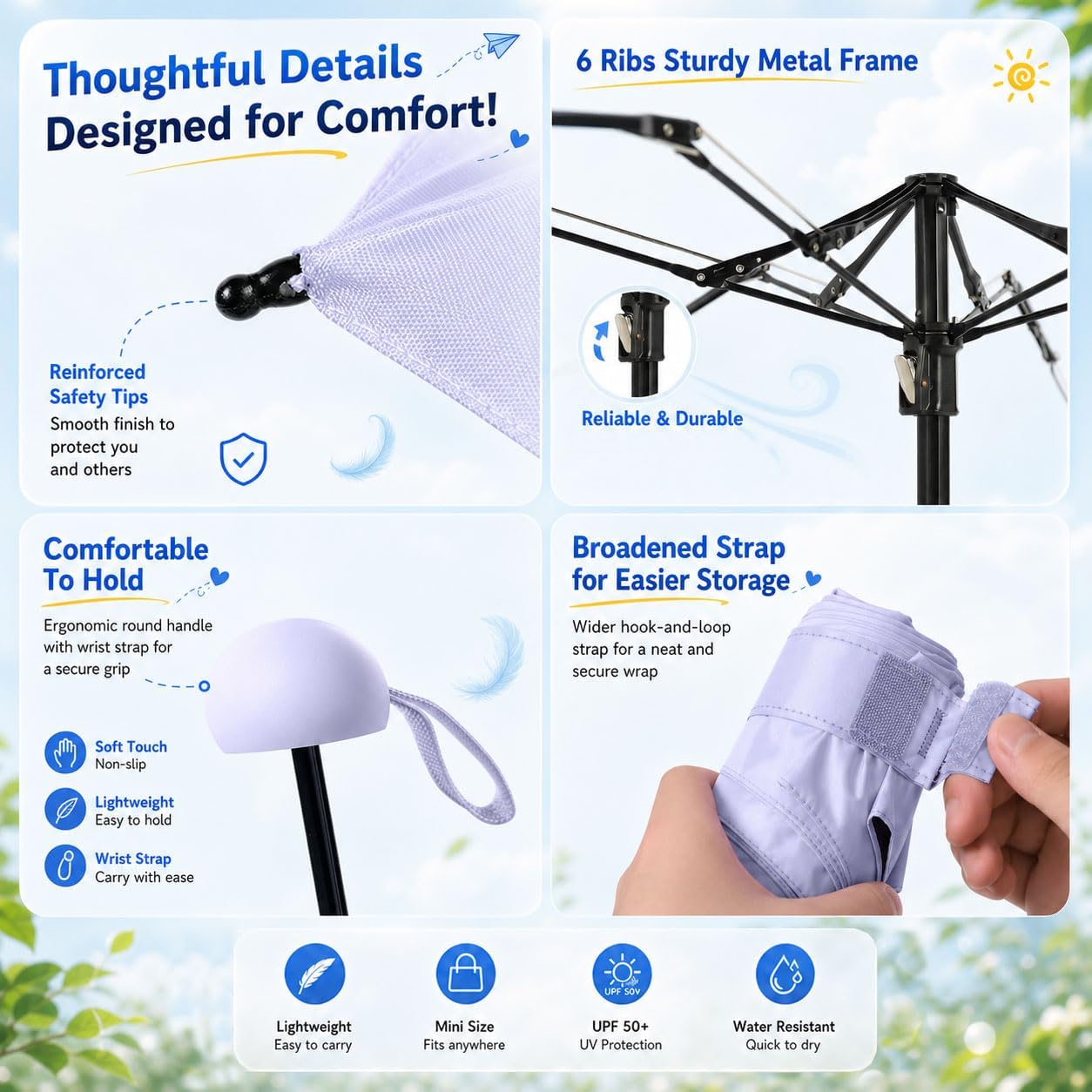 Ultra-Lightweight Compact All-Weather Umbrella